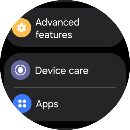 Press Advanced features.