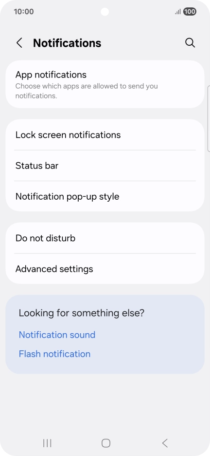 Press App notifications.