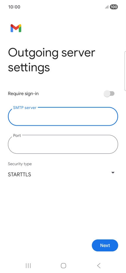 Press the field below 