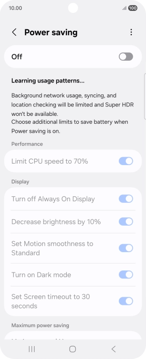 Press the indicator below 
