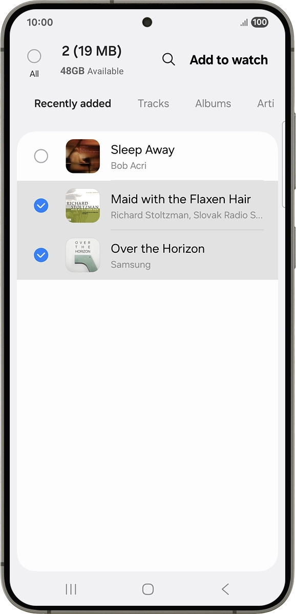 On your phone: Press Add to watch.