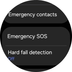 Press Emergency contacts.