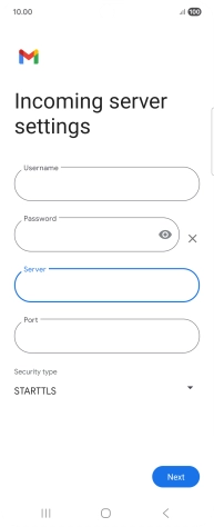 Press the field below 