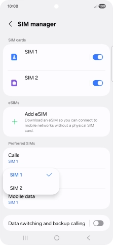 Press the required price plan.
