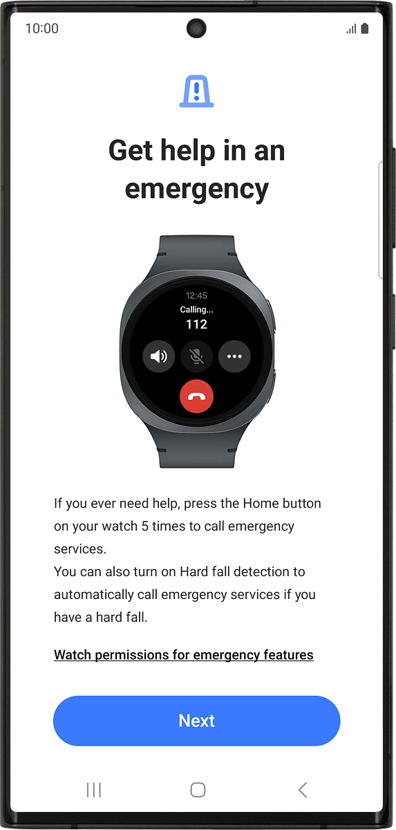 On your phone: Press Next.