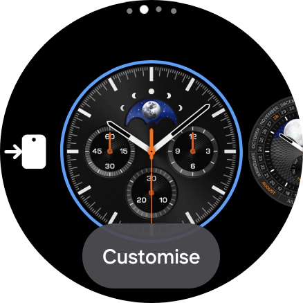 Slide your finger left on the screen.