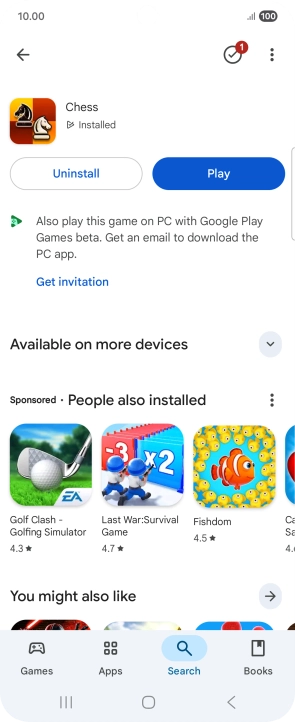 Press the Home key to return to the home screen.