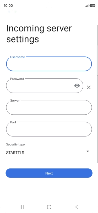 Press the field below 