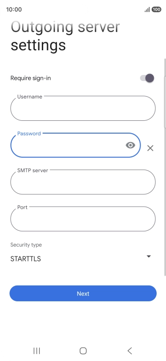 Press the field below 