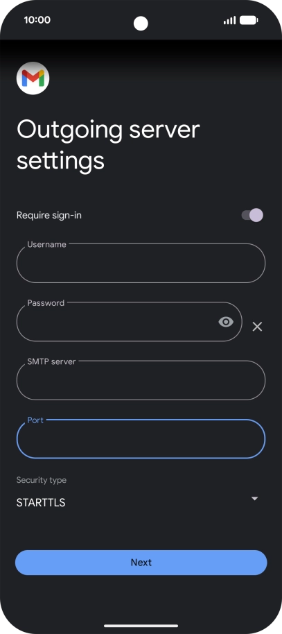 Press the drop down list below 