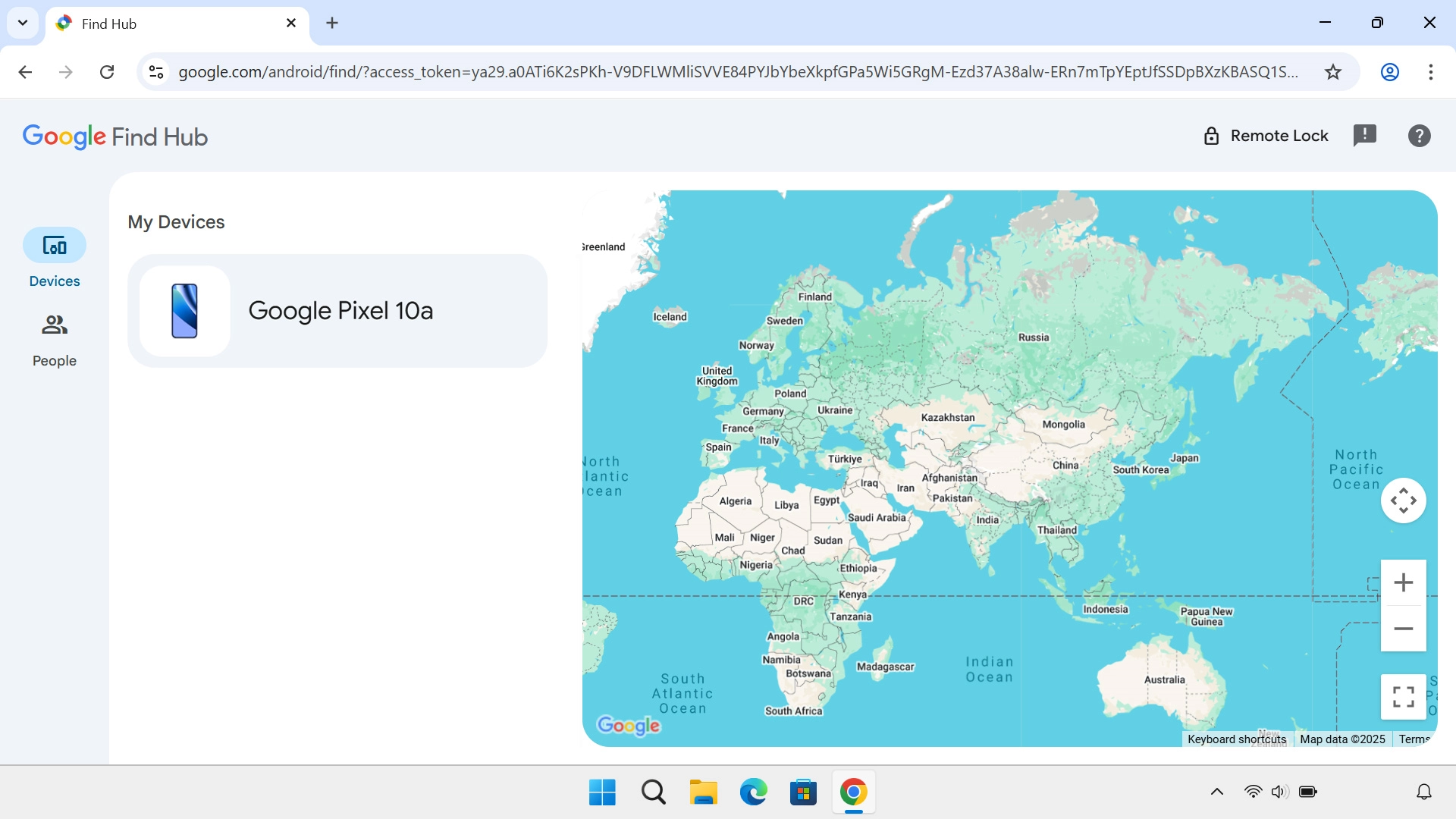 Click the required device.