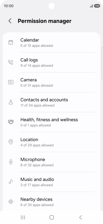 Press the required phone function.