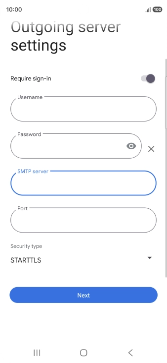 Press the field below 