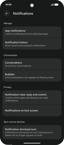Press App notifications.