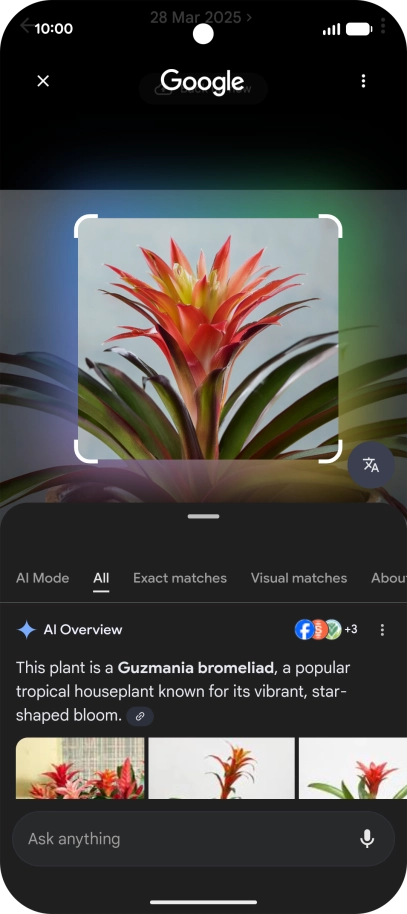 Follow the instructions on the screen to use the search results.