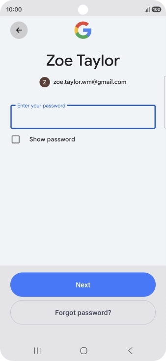 Press the field below 