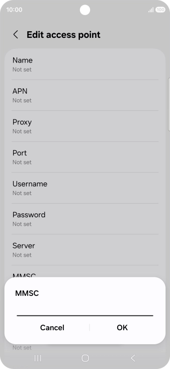 Key in http://pxt.vodafone.net.au/pxtsend and press OK.