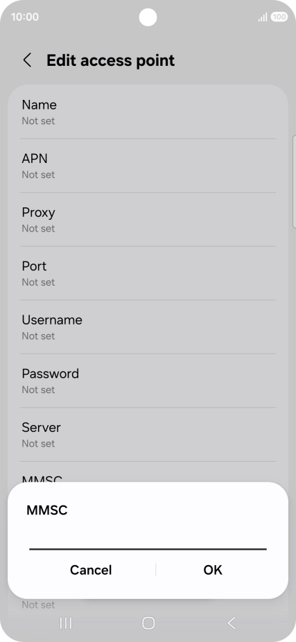 Key in http://pxt.vodafone.net.au/pxtsend and press OK.