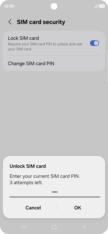 Key in your PIN and press OK.