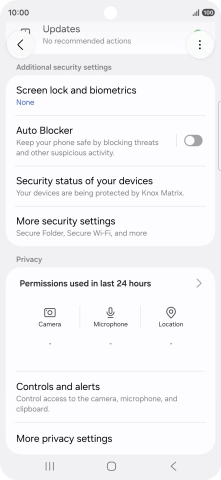 Press the Home key to return to the home screen.