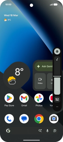 Press the sound mode icon.