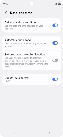 Press the Home key to return to the home screen.