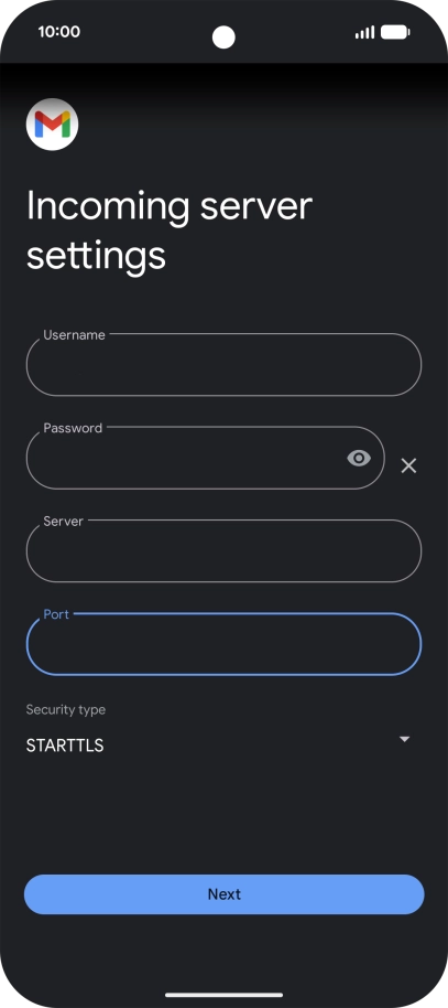 Press the drop down list below 