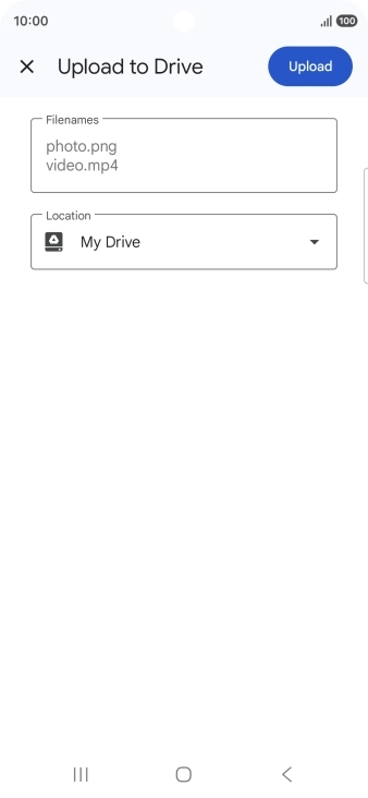 Press the field below 