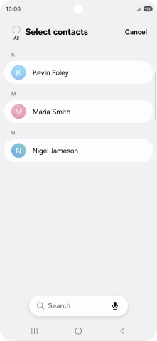 Press the field above 