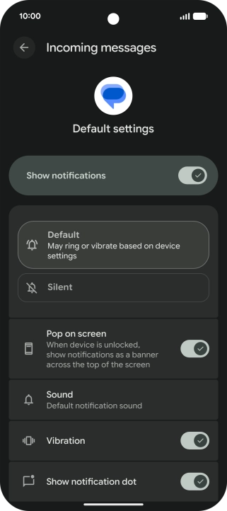 Press Sound and go to the required folder.