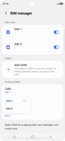 Press the required price plan.