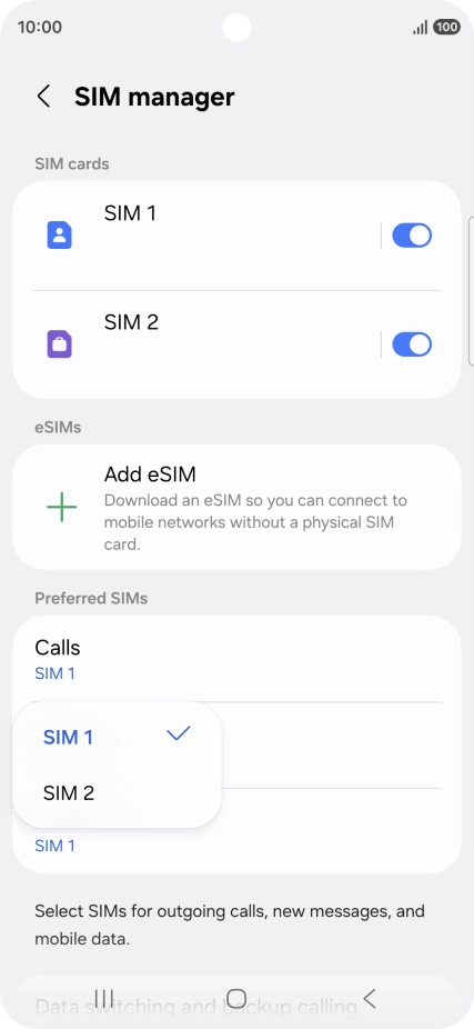 Press the required price plan.