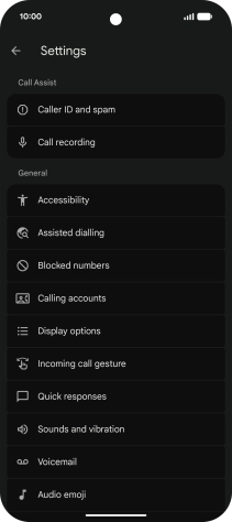 Press Calling accounts.