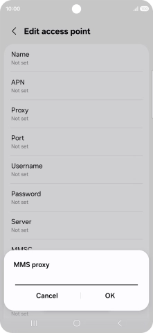 Key in 10.202.002.060 and press OK.