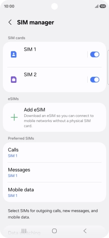 Press the required price plan.