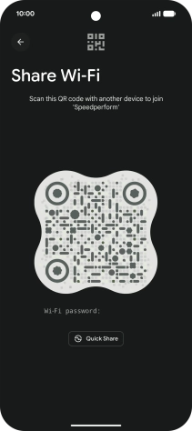 Place the QR code inside the camera frame on the other device to scan the code.
