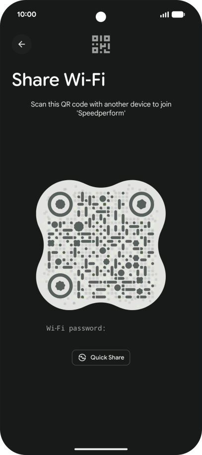 Place the QR code inside the camera frame on the other device to scan the code.