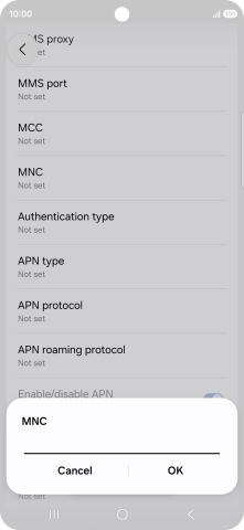 Key in 03 and press OK.