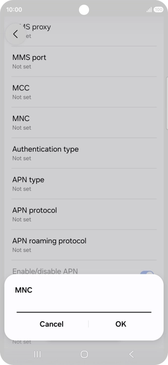 Key in 03 and press OK.