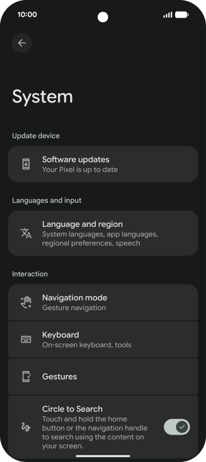 Press Software updates. If a new software version is available, it's displayed. Follow the instructions on the screen to update the phone software.