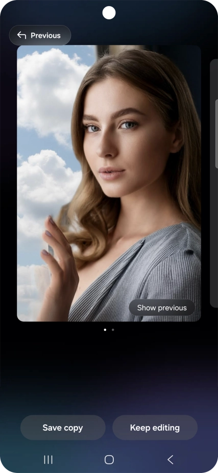 Press Save copy to save the generated photo suggestion.