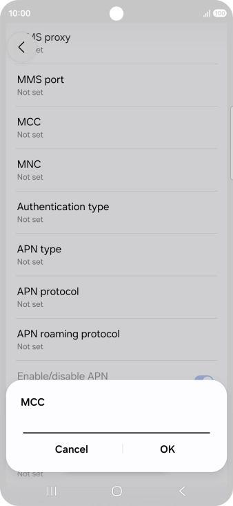 Key in 505 and press OK.