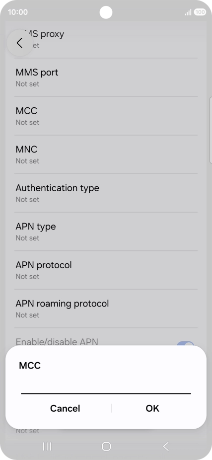 Key in 505 and press OK.