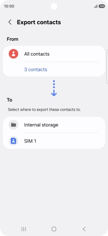 Press the name of the SIM.