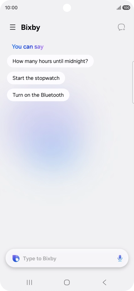 Press the microphone icon.