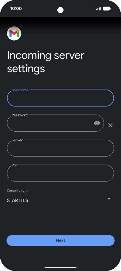 Press the field below 