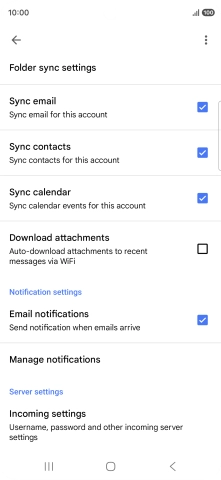 Press the field next to 
