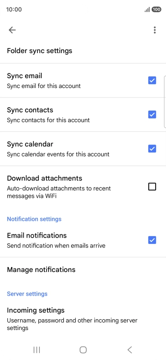 Press the field next to 
