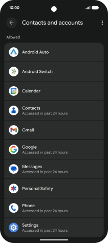 Press the required app.