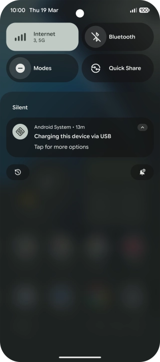 Press Tap for more options.
